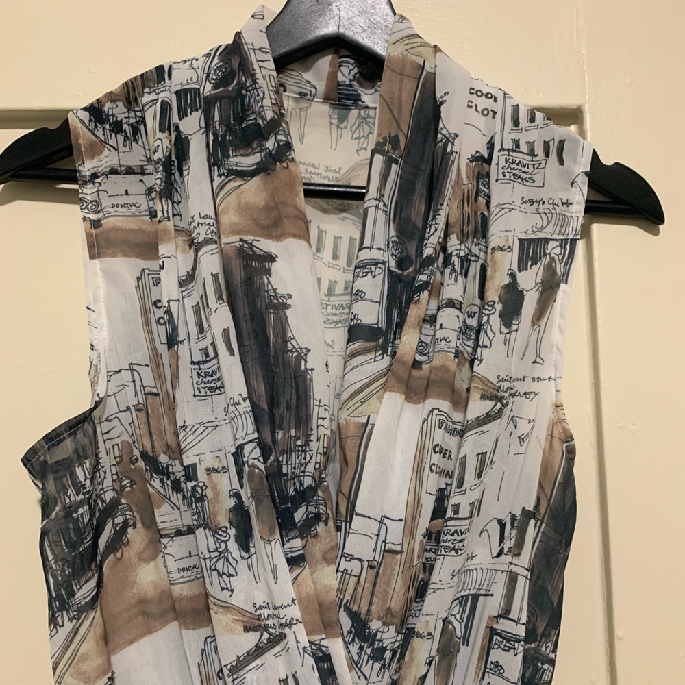 American apparel chiffon jumpsuit